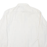 TIP TOP Mens White Shirt L Cotton Blend Button Collar Classic Style
