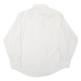 TIP TOP Mens White Shirt L Cotton Blend Button Collar Classic Style