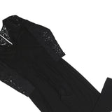 MONSOON Womens Black Lace Sleeve Playsuit UK 18 Polyester Blend Stylish