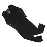MONSOON Womens Black Lace Sleeve Playsuit UK 18 Polyester Blend Stylish