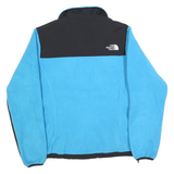 THE NORTH FACE Womens Blue & Black Zip Jacket S Polyester Fleece Outdoor Warm