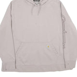 CARHARTT Womens Cream Hoodie 3XL Cotton Blend Casual Oversized Pullover