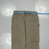 Carhartt Carpenter Pants - 34W 32L Khaki Cotton