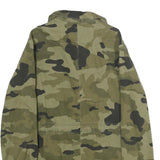 TALLY WEIJL Womens Green Cotton Camouflage Button Jacket S Casual Military Style