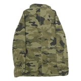 TALLY WEIJL Womens Green Cotton Camouflage Button Jacket S Casual Military Style