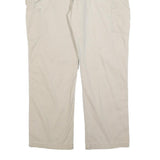 CARHARTT Mens Cotton Blend Beige Relaxed Straight Trousers W36 L30 Workwear