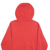 NIKE Mens Red Hoodie S Cotton Blend Pullover Sweatshirt Sports Casual