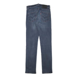 LEVI'S Mens Slim Dark Blue Denim Jeans Cotton Blend W28 L31 Zip Pocket Casual