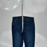 Guess Skinny Jeans - 29W UK 10 Dark Wash Cotton Blend