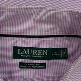 Ralph Lauren Checked Shirt - 2XL Purple Cotton