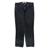 Levis Slim Fit Jeans - 34W 31L Black Cotton
