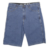 DICKIES Mens Denim Blue Casual Shorts L W36 Cotton Blend Relaxed Fit Workwear