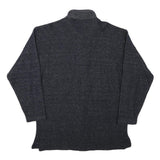 TACHTING CLUB Mens Navy Blue Cotton Blend Button Jacket M Woven Patchwork