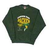 Corner Bar Packer Football Club Fruit Of The Loom Graphic Sweatshirt - XL Green Cotton Blend