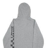 VANS Mens Grey Zip Up Hoodie M Cotton Blend Casual Streetwear Sweatshirt