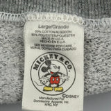 Disney Sweatshirt - Large Grey Cotton Blend