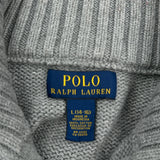 Polo By Ralph Lauren 1/4 Zip - Large Gray Cotton