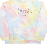 Womens Multicolour Tie Dye Printed Hoodie XL Casual Cotton Blend Sweater