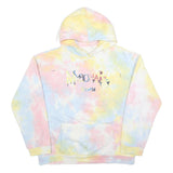 Womens Multicolour Tie Dye Printed Hoodie XL Casual Cotton Blend Sweater