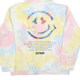 Womens Multicolour Tie Dye Printed Hoodie XL Casual Cotton Blend Sweater