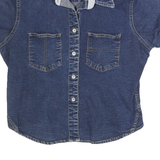 TOMMY HILFIGER Womens Blue Denim Shirt UK 12 Button Front Casual Summer