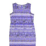 KORET Womens Purple Sleeveless Midi Dress Polyester Floral Pattern XL Elegant