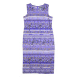 KORET Womens Purple Sleeveless Midi Dress Polyester Floral Pattern XL Elegant