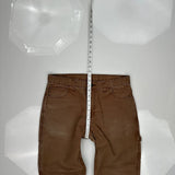 Dickies Carpenter Pants - 33W 32L Brown Cotton