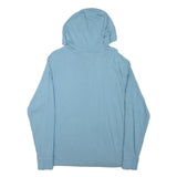 NIKE Mens Blue Cotton Blend Pullover Hoodie S Casual Lightweight Sportswear