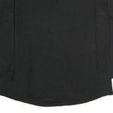 DICKIES Mens Black Long Sleeve T-Shirt Crew Neck Cotton L Plain Classic