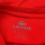 Lacoste T-Shirt - 2XS Red Cotton