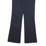 DICKIES Womens Cotton Blend Navy Regular Flared Trousers W28 L30 Workwear