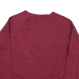 TRINITY COLLEGE DUBLIN Mens Maroon Crew Neck M Cotton Blend Sweatshirt
