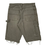 Wrangler Carpenter Shorts - 32W 12L Gray Cotton