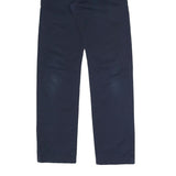 CARHARTT Mens Cotton Blend Navy Regular Fit Straight Leg Trousers W28 L32