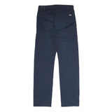 CARHARTT Mens Cotton Blend Navy Regular Fit Straight Leg Trousers W28 L32