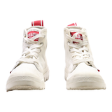 PALLADIUM Ankle Boots White Canvas Womens UK 3.5