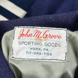 West York Boys Club John M Grove Varsity Jacket - Medium Navy Wool