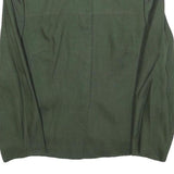 GOSSL Womens Green Button Jacket M Woven Plain Classic Relaxed