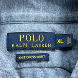 Polo By Ralph Lauren Shirt - XL Blue Cotton