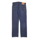 LEVI'S 501 Mens Jeans Blue Regular Straight Denim Medium W32 L32 Classic Button