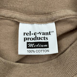 Cats And Flowers Relevant Products Single Stitch T-Shirt - Medium Brown Cotton