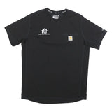 CARHARTT Mens Black & Yellow Graphic T-Shirt M Short Sleeve Crew Neck
