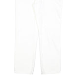 TRUE RELIGION Womens White Regular Fit Straight Cotton Blend Jeans W30 L26 Zip