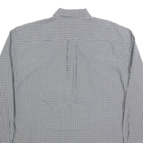 NAUTICA Mens Blue Check Shirt XL Cotton Long Sleeve Button Down Casual Workwear