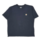 Carhartt T-Shirt - 2XL Navy Cotton