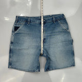 Carhartt Double Knee Carpenter Shorts - 38W 10L Light Wash Cotton