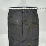 Carhartt Double Knee Carpenter Trousers - 34W 34L Grey Cotton