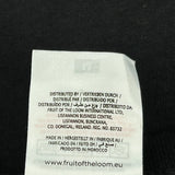 Fruit Of The Loom T-Shirt - Medium Black Cotton