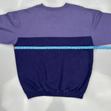 Teddy Bears Graphic Morning Sun Cartoon Sweatshirt - Large Purple Cotton Blend